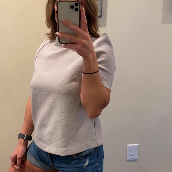 ASTR Capped Short Sleeve Back Button Top Size S - Picture 4 of 13